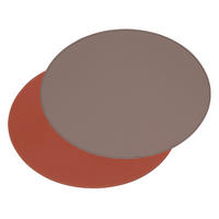 PLATZSET oval 45 x 34 cm burgund / anthrazit - Bordeaux, Textil (45/34/0.5cm) - Freeform