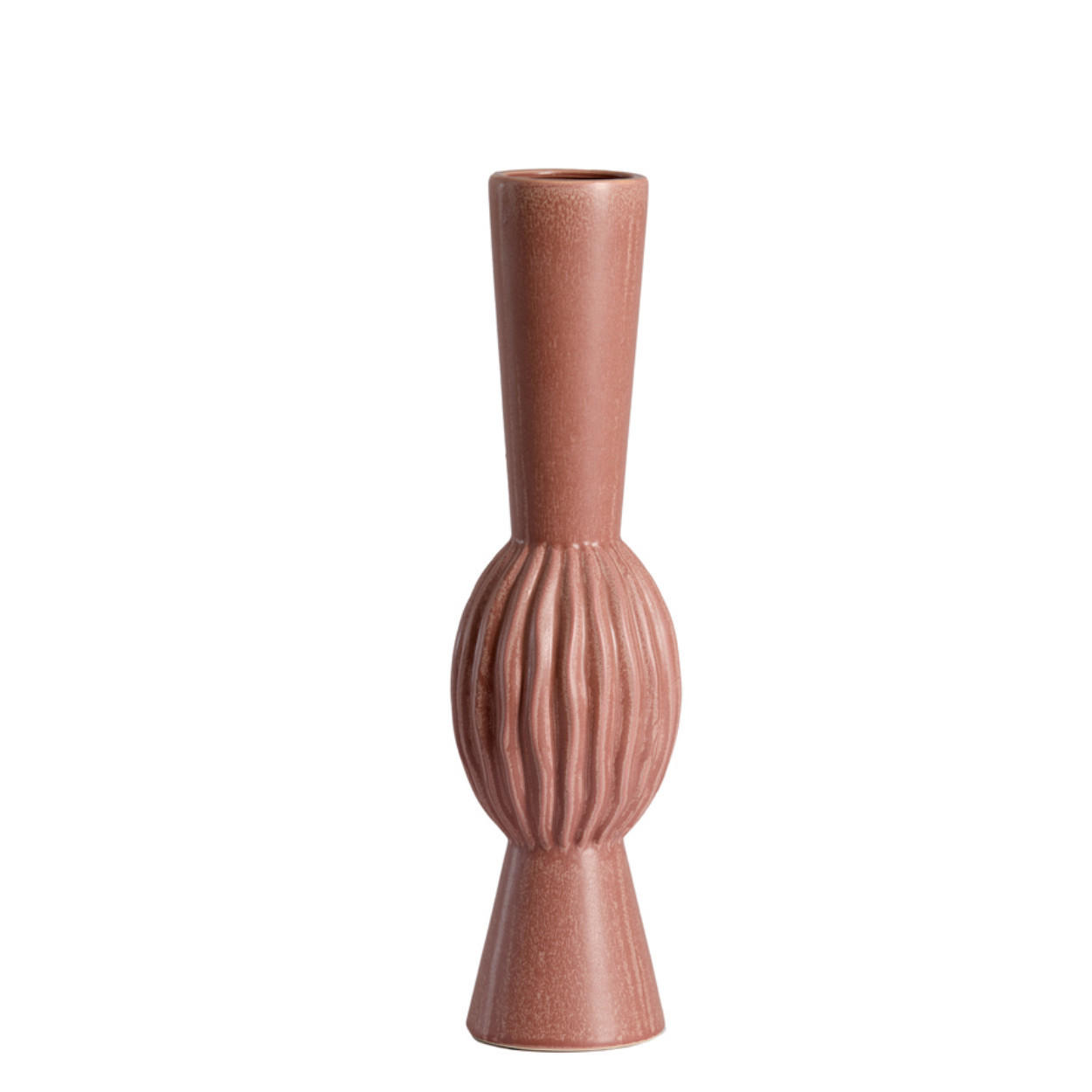 VASE Suzzara - Rosa - 13.5/13.5/51 cm - Pink, Keramik (51cm) - Light & Living