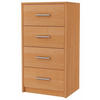 KOMMODE Bodo 4S Erle 40/35/75 cm - Erlefarben, Holzwerkstoff (40/75/35cm) - Matkam Möbel