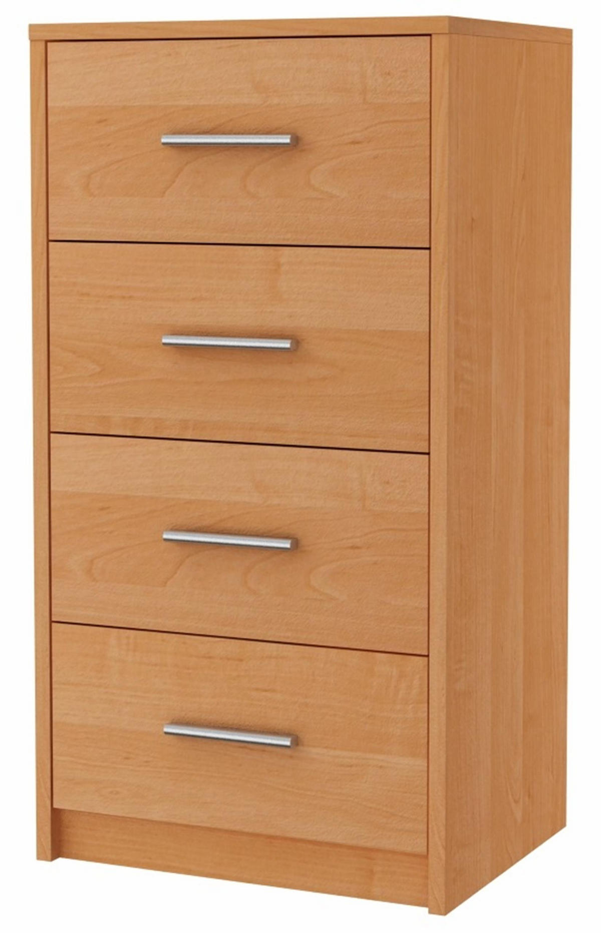 KOMMODE Bodo 4S Erle 40/35/75 cm - Erlefarben, Holzwerkstoff (40/75/35cm) - Matkam Möbel