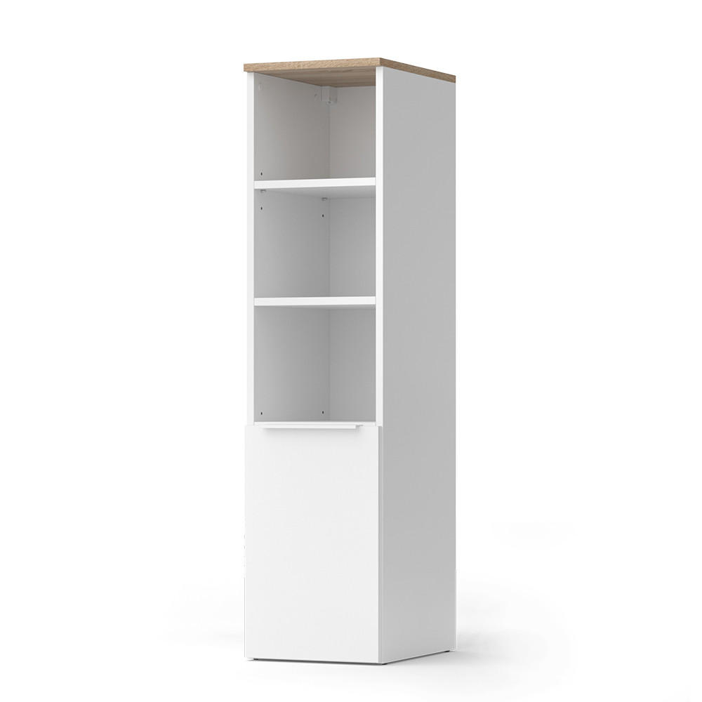 Vicco UNIVERZÁLNÍ SKŘÍŇ Wido Bílá/Sonoma 30.2 x 120 cm s dveřmi