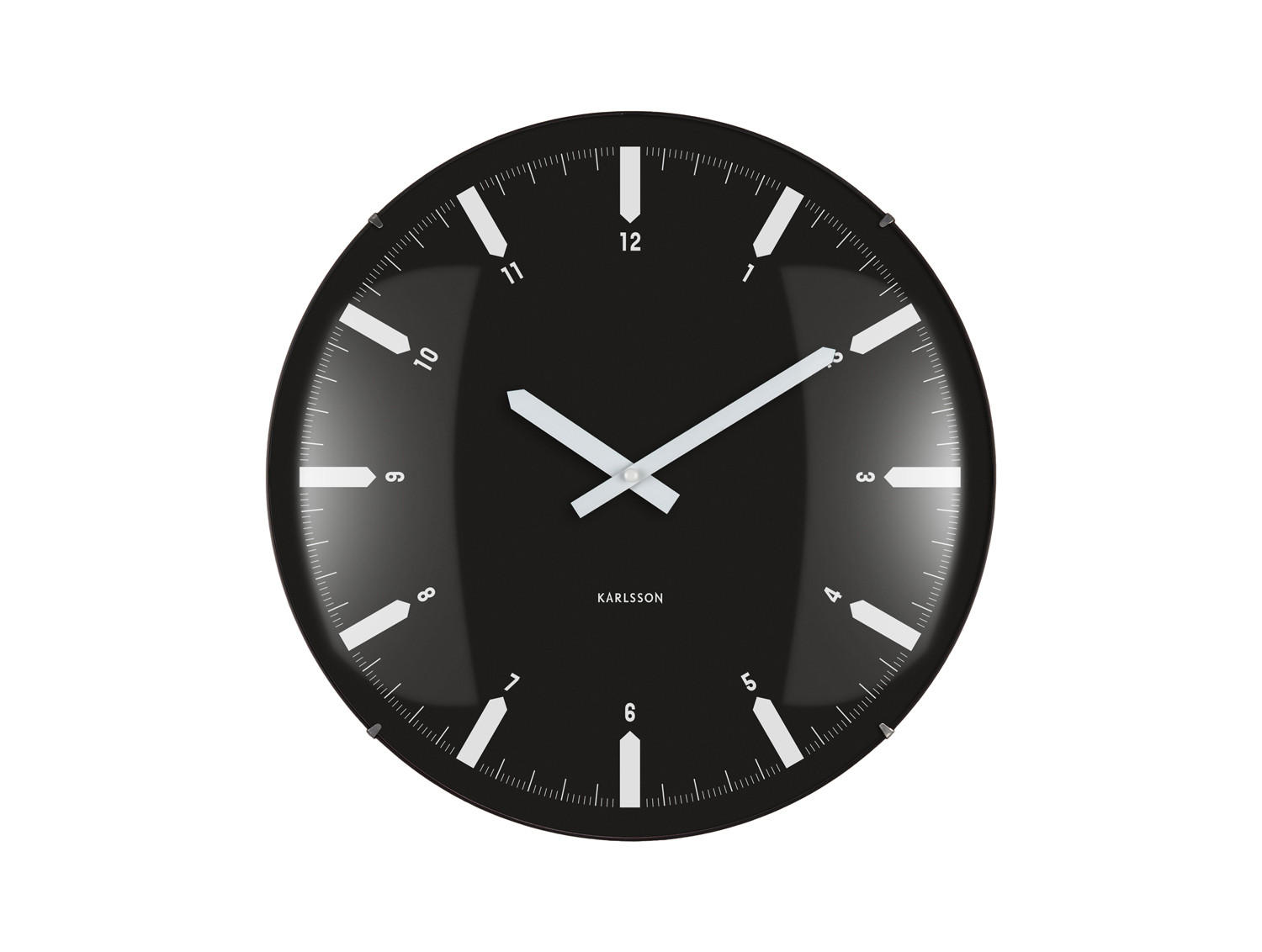 Karlsson Wanduhr Schwarz 4.5x35x35 cm