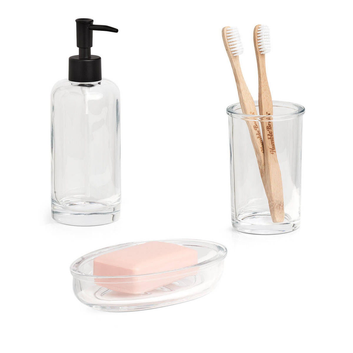 SEIFENSPENDER Clear Ø 6,9 cm - Transparent, Glas (6.9/20.2/6.9cm)