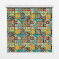 VNÚTORNÁ roleta - okenná roleta - roleta - 100x140 cm - Farebná mandala - modrá, plast (100/140/0.5cm) - TULUP