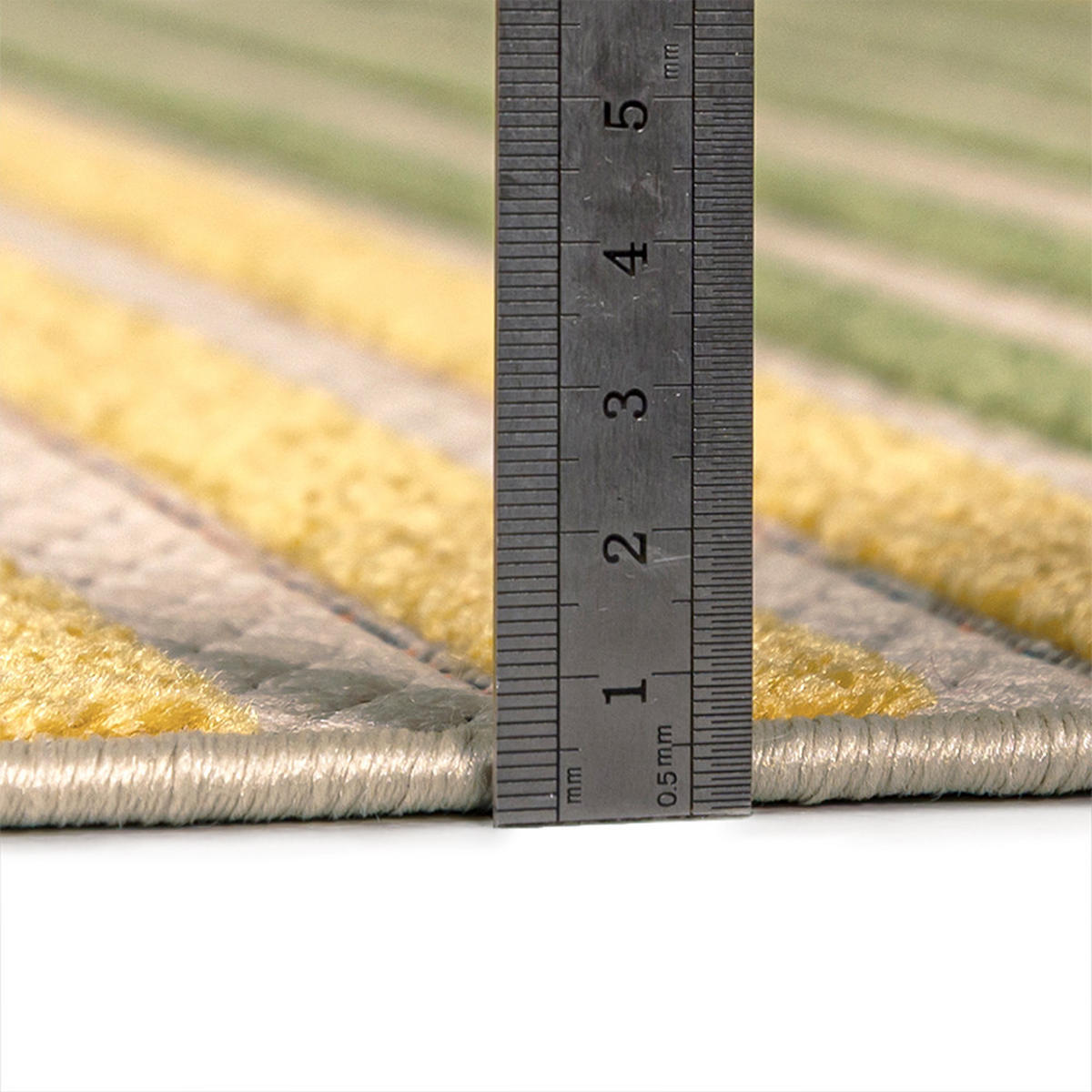 TEPPICH In-& Outdoor Fano Ovale Mazovia 120x170cm Blau Gelb Abstrakt Kurzflor - Blau, Textil (120/170cm) - Mazovia