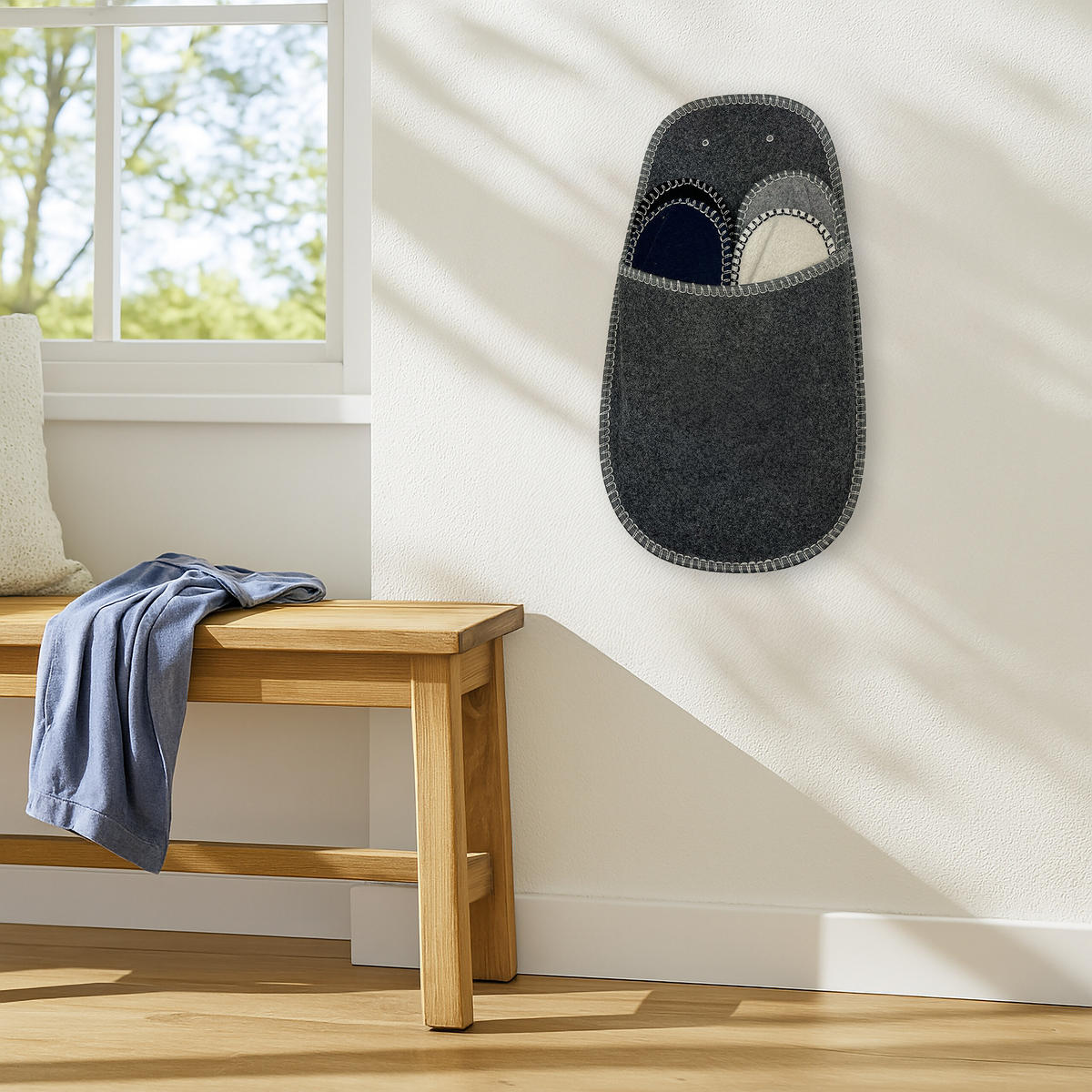 6XPANTOFLE pro hosty - různobarevná, textil (28/50/6cm) - Relaxdays