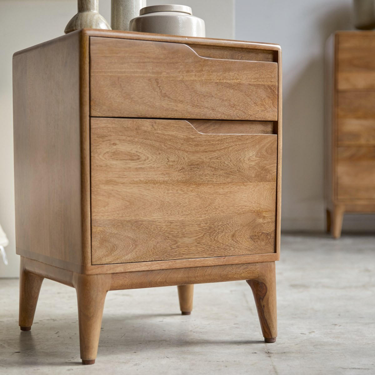 NACHTTISCH Gabrielle Braun aus Mango - Braun, Holz (45/63/40cm) - Tikamoon