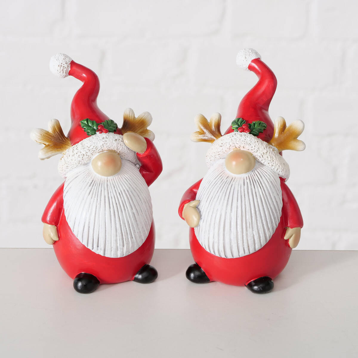 WEIHNACHTSFIGUR Lumpi 10,5 cm - Rot, Kunststoff (7/10.5/6cm) - Boltze Home
