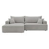 ECKSOFA California Hellgrau Links - Hellgrau, Holz/Textil (165/270cm) - Graingold
