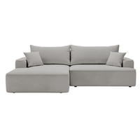 ECKSOFA California Hellgrau Links - Hellgrau, Holz/Textil (165/270cm) - Graingold