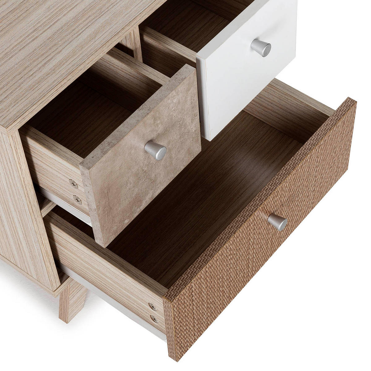 NACHTTISCH Maia - Multicolor, Holzwerkstoff (45/48/40cm) - VS Venta-stock