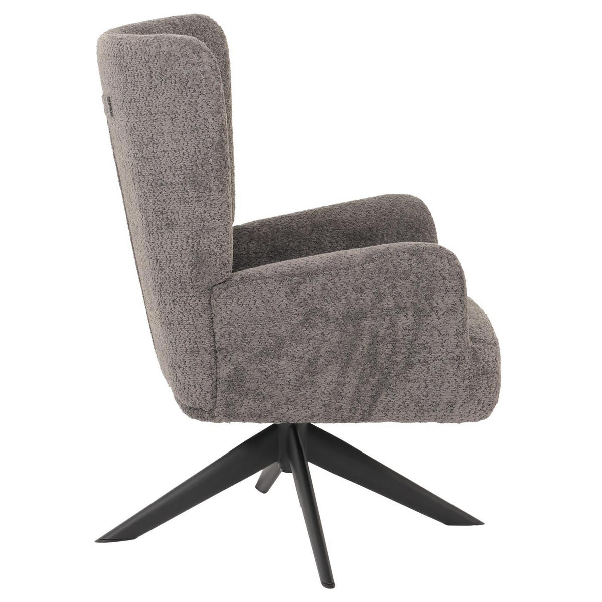 LOUNGE-SESSEL Dunkelgrau - Dunkelgrau, Textil (75/99/74cm) - MCW