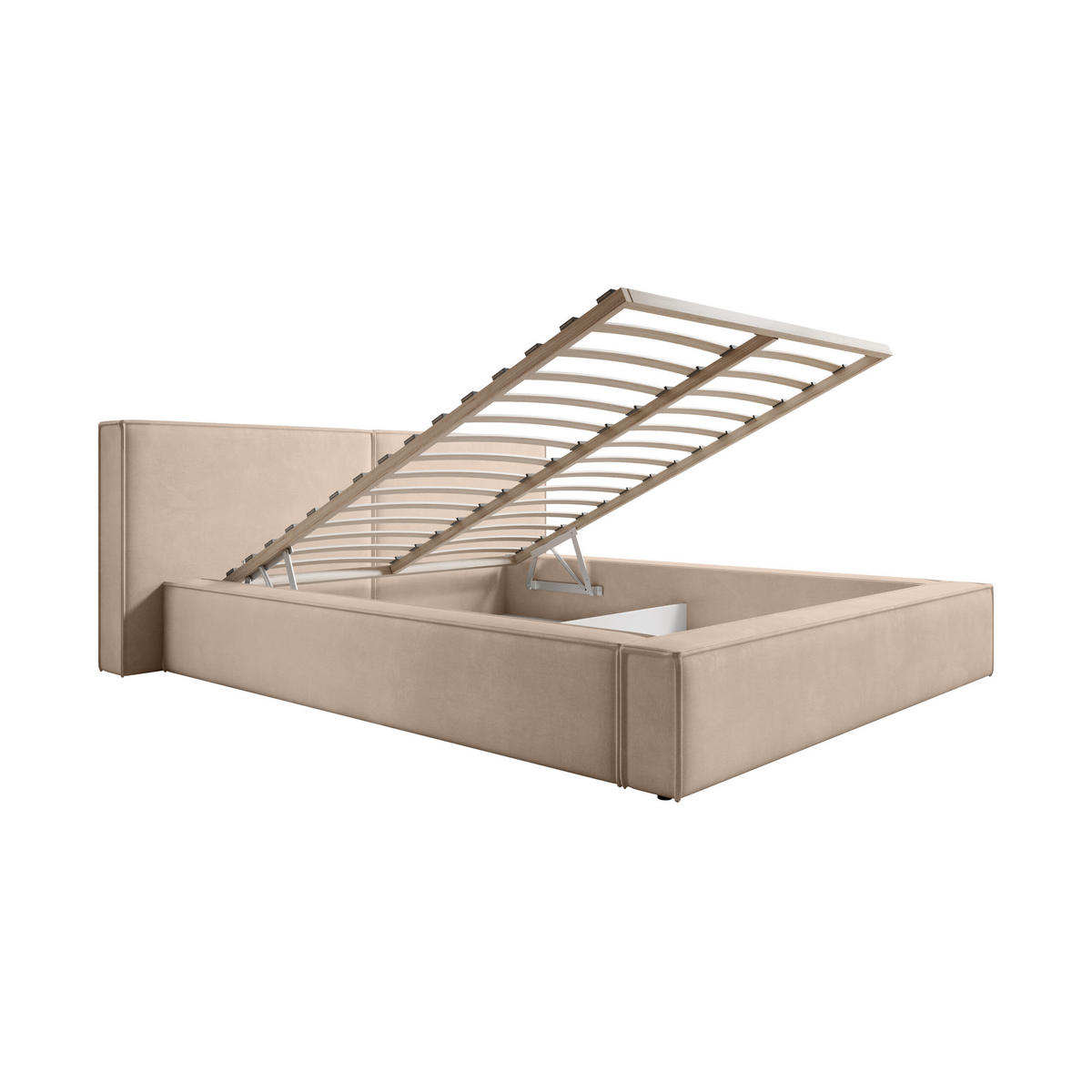 POLSTERBETT Doppelbett Lopra Betkasten 140x200 Truffel - Braun, Holz/Textil (140/200cm) - Fedve