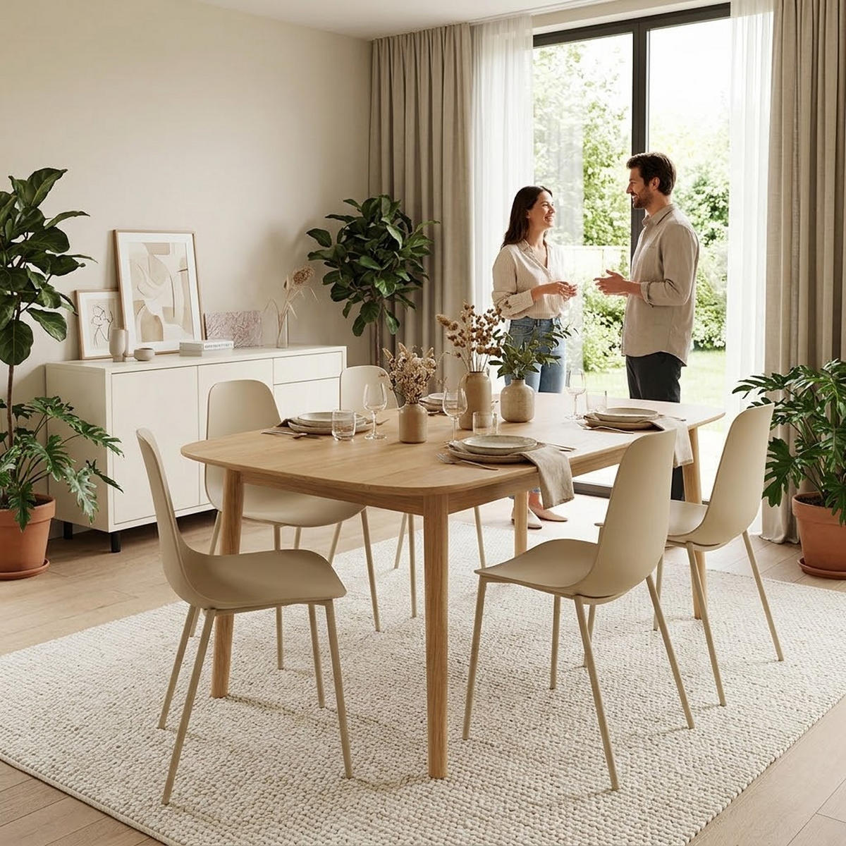 STUHL FELIZ beige - Beige, Kunststoff (48/88/48cm) - Légia Home