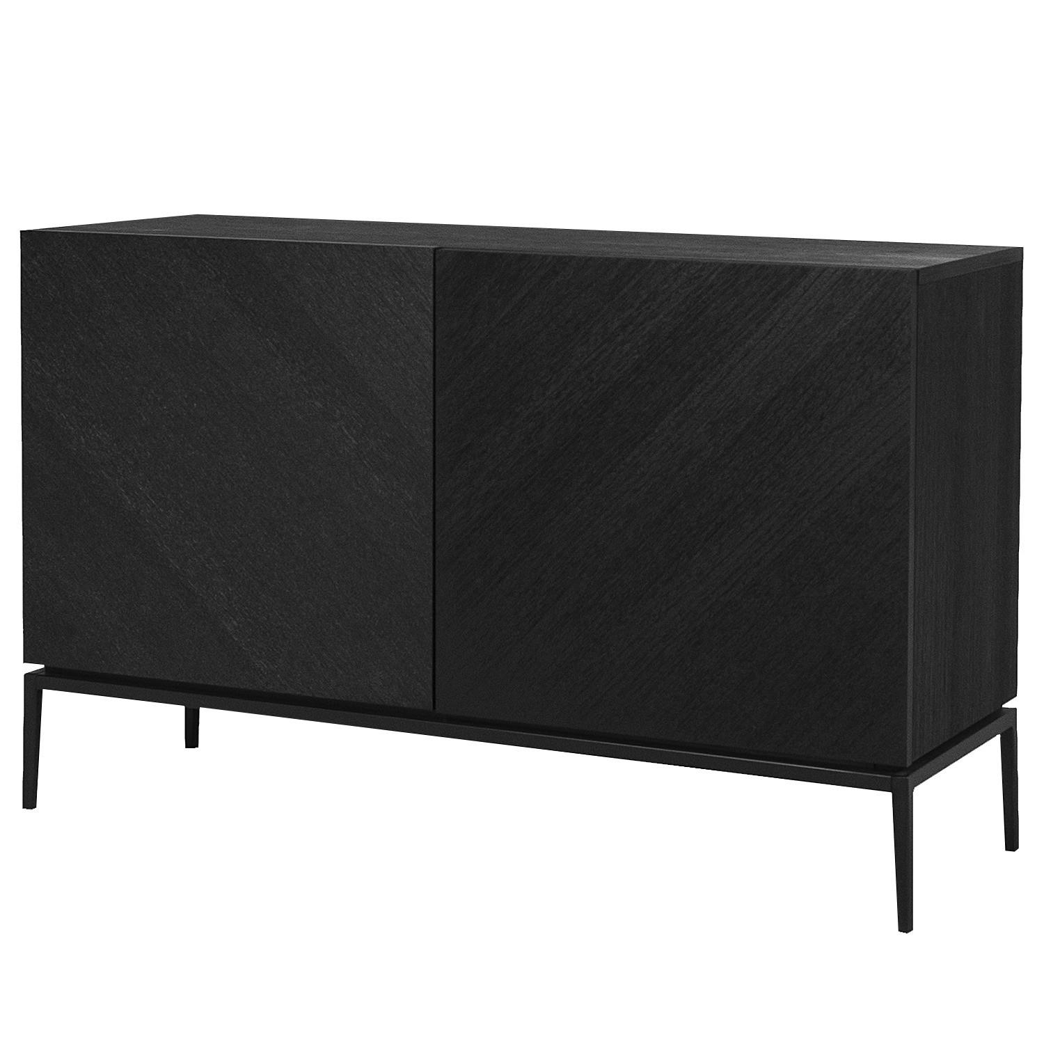 SIDEBOARD - 120 cm - Schwarz, Holzwerkstoff (120/75/40cm) - home24