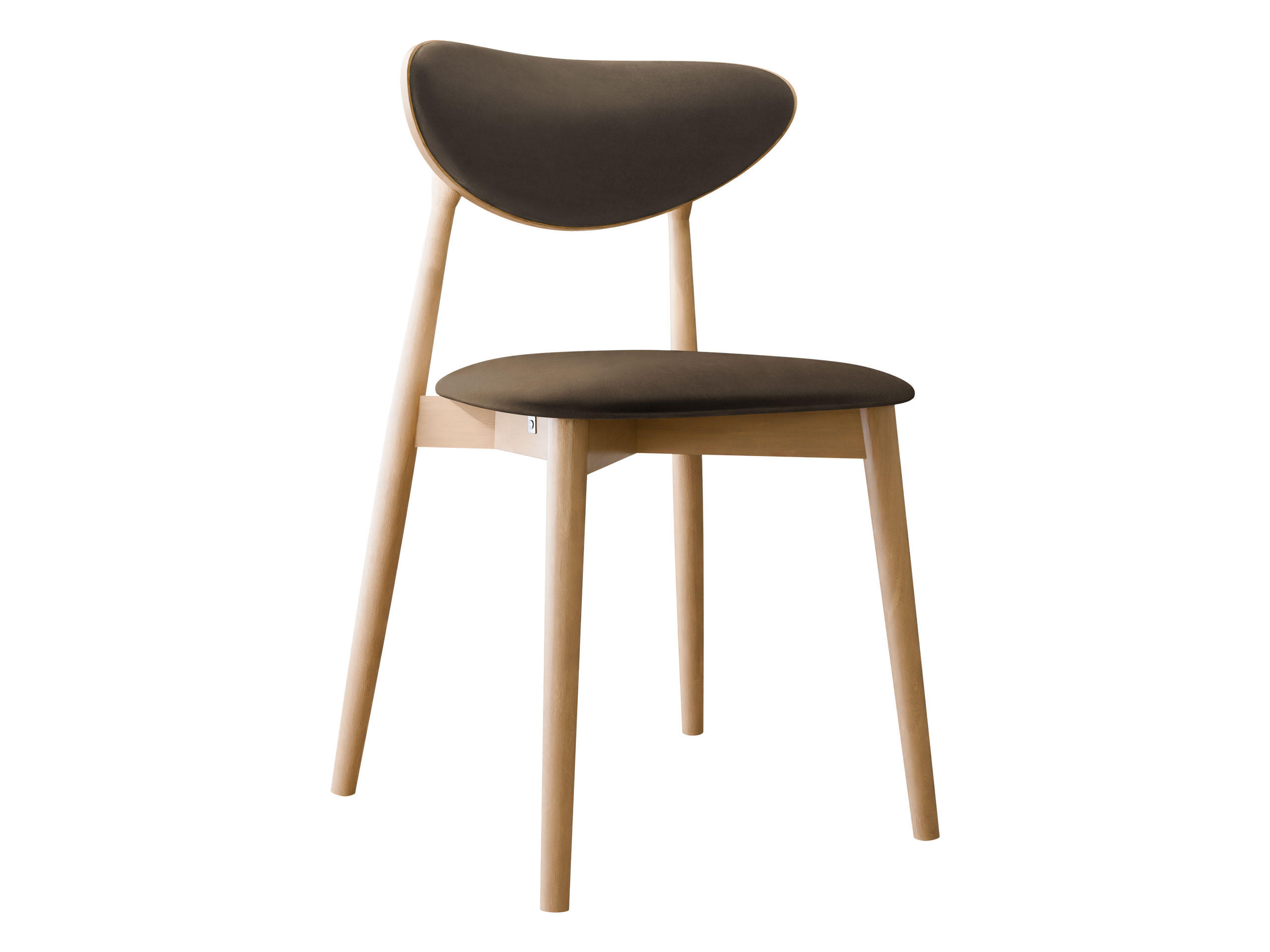 WOHNZIMMER STUHL KT65/C, Holzfarbe: Buche - Buchefarben/Braun, Holz/Textil (48/80/49cm) - MIRJAN24
