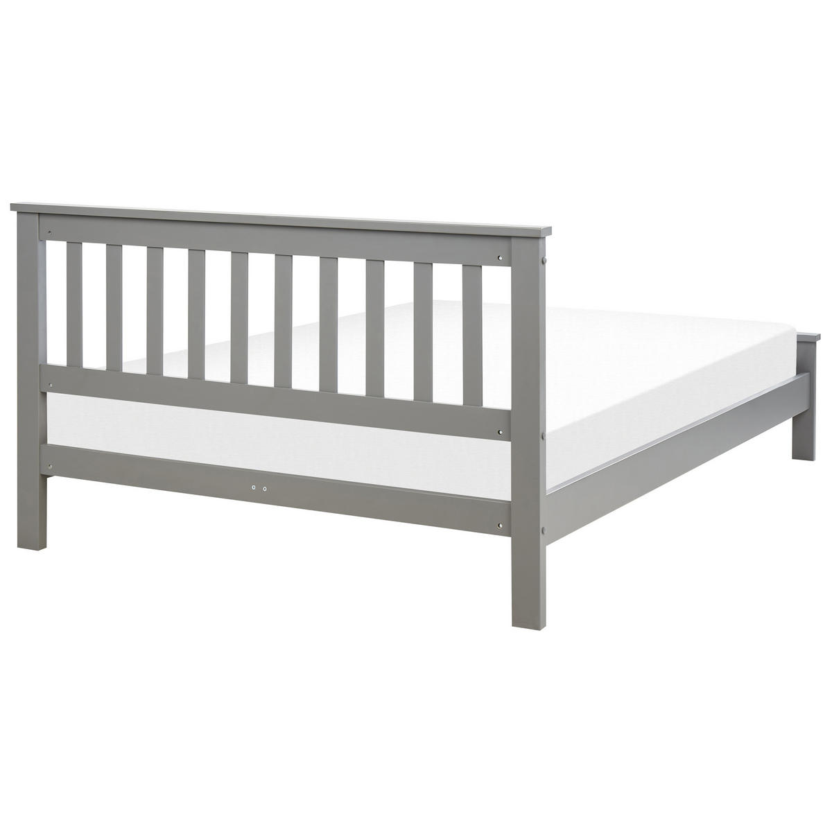 HOLZBETT 140/200cm Grau Mayenne - Grau, Holz (140/200cm) - Beliani