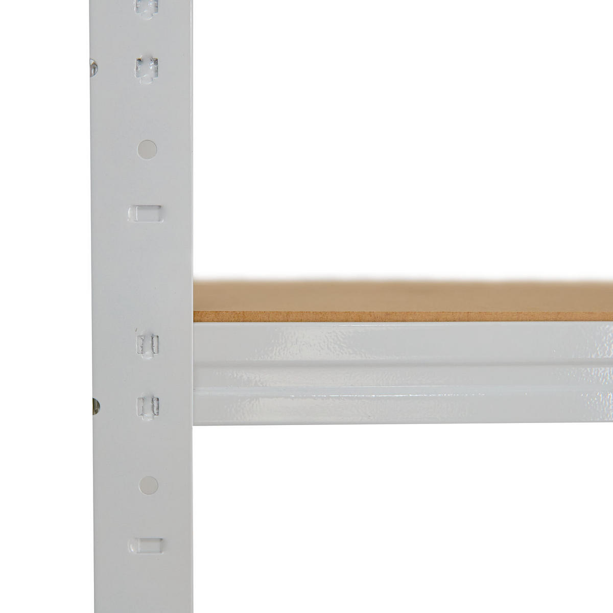 SCHWERLASTREGAL OFFICE 180x80x30 cm in lichtgrau mit 5 Böden und 175 kg Traglast pro Boden - Hellgrau, Metall (80/180/30cm) - shelfplaza