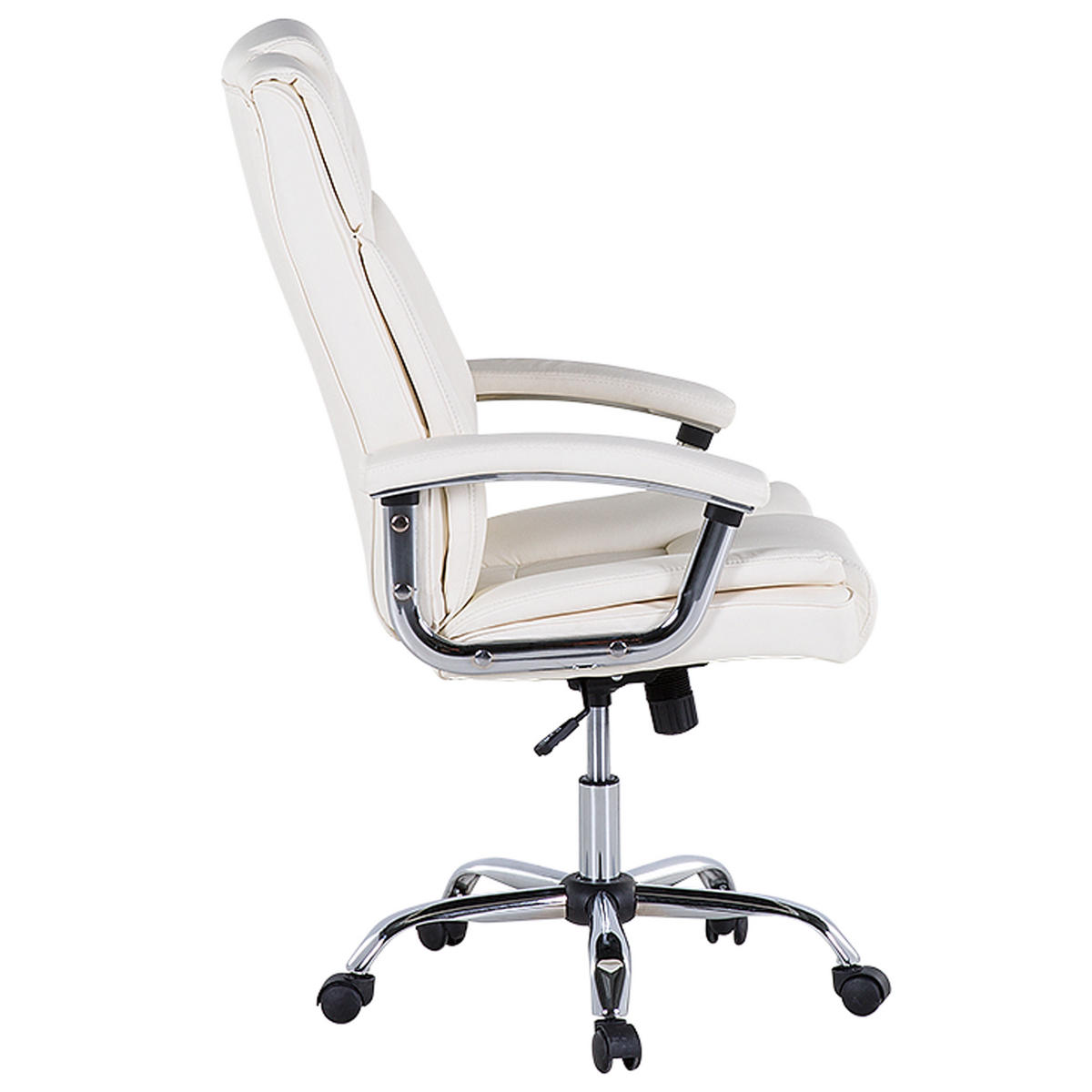 BÜROSTUHL Kunstleder Beige Advance - Beige, Kunststoff/Textil (66/100/66cm) - Beliani