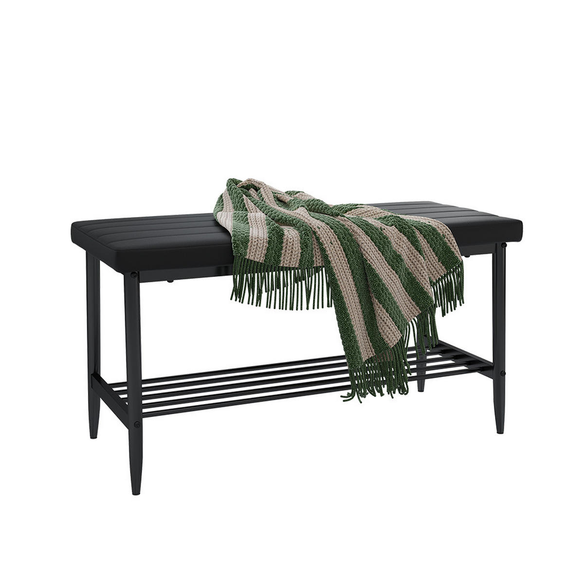 SITZBANK Grand Schwarz 85 x 35 cm - Schwarz, Textil (85/46.5/35cm) - Vicco