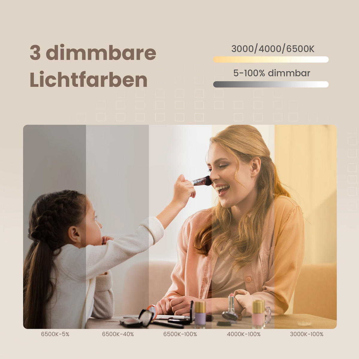 BADSPIEGEL mit Bluetooth Anti-Beschlag mit Integriertem Schminkspiegel 100/60 cm - Weiß, Glas (60/3.5/100cm) - EMKE