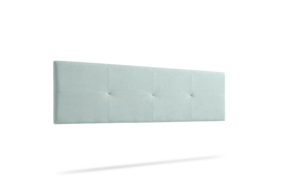 KOPFTEIL gepolstert ALTEA Aqualine 100x50x5 cm - Wassergrün - Moonia - Pastellgrün, Holz (100/5/50cm)
