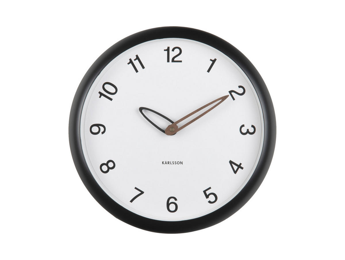 WANDUHR Bella 4/30/30 cm - Schwarz, Kunststoff (30/30/4cm) - Karlsson