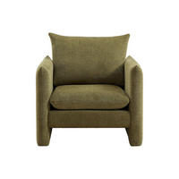 SESSEL mit gerader Rückenlehne - 1 Person - Stoff - Grün - - Grün, Textil (90/87/86cm) - Vente-Unique