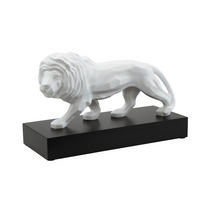 DEKOOBJEKT Studio 8 - Löwe, Biskuit-Porzellan, Antikweiß, 27 cm - Weiß, Keramik (18/27/43.5cm) - Goebel