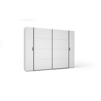 KLEIDERSCHRANK Weiß, Schwarz 270/208/61 - Schwarz/Weiß, Holzwerkstoff (270/208/61cm) - RAUMHIRSCH FURNITURE