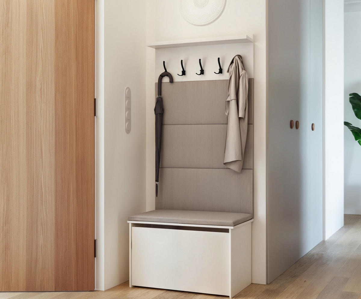 FLURMÖBEL Andy - Grau, Holzwerkstoff (40/192/73cm) - RAUMHIRSCH FURNITURE