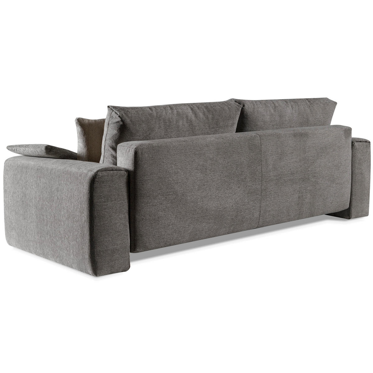 SCHLAFSOFA Polo 3-Sitzer mit Schlaffunktion, Braun - Braun, Textil (252/100/120cm) - Beautysofa