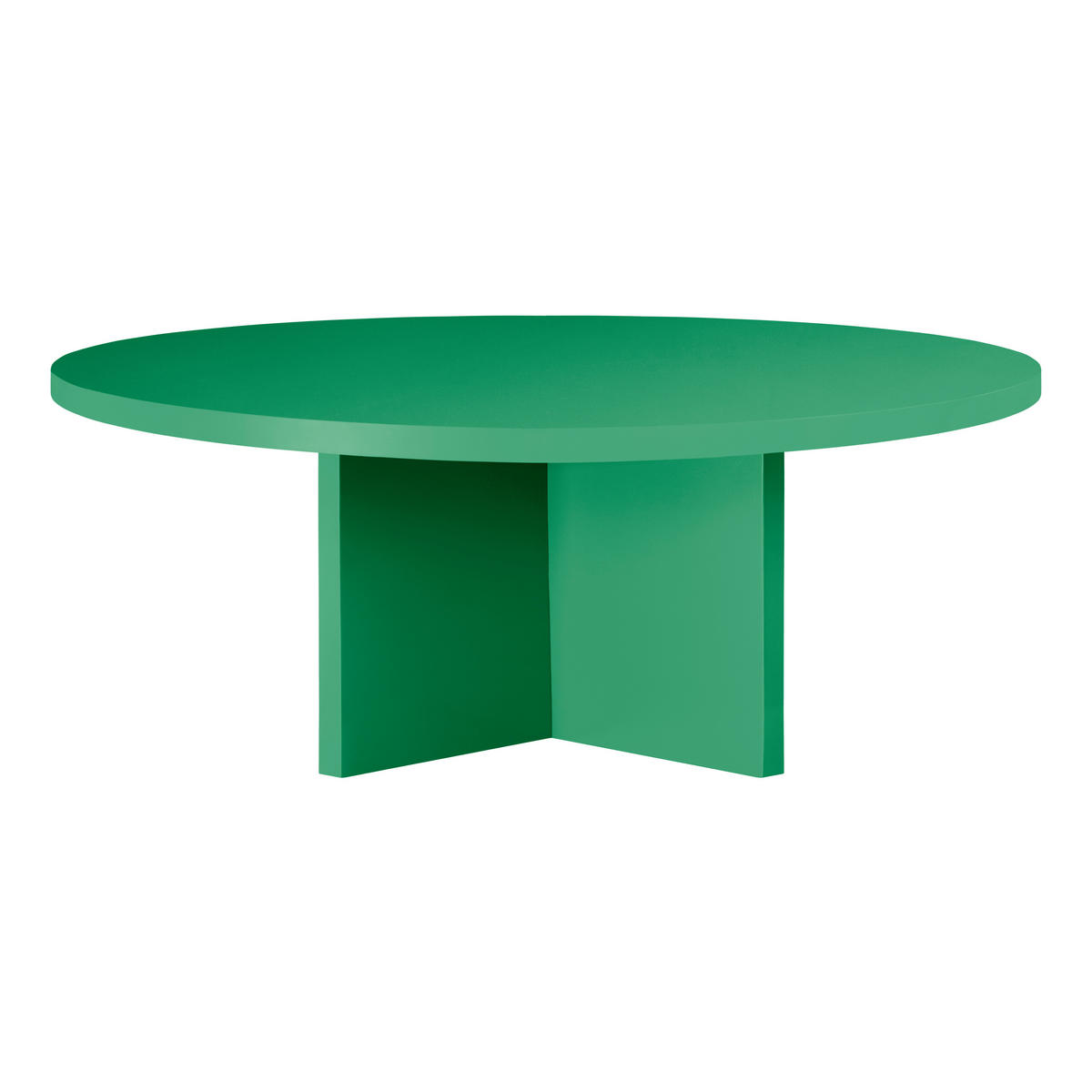 COUCHTISCH Runder, MDF-Platte 3 cm stark, Smaragdgrün, 100 cm - Smaragdgrün, Holzwerkstoff (100/100/42cm) - RNT By Really Nice Things