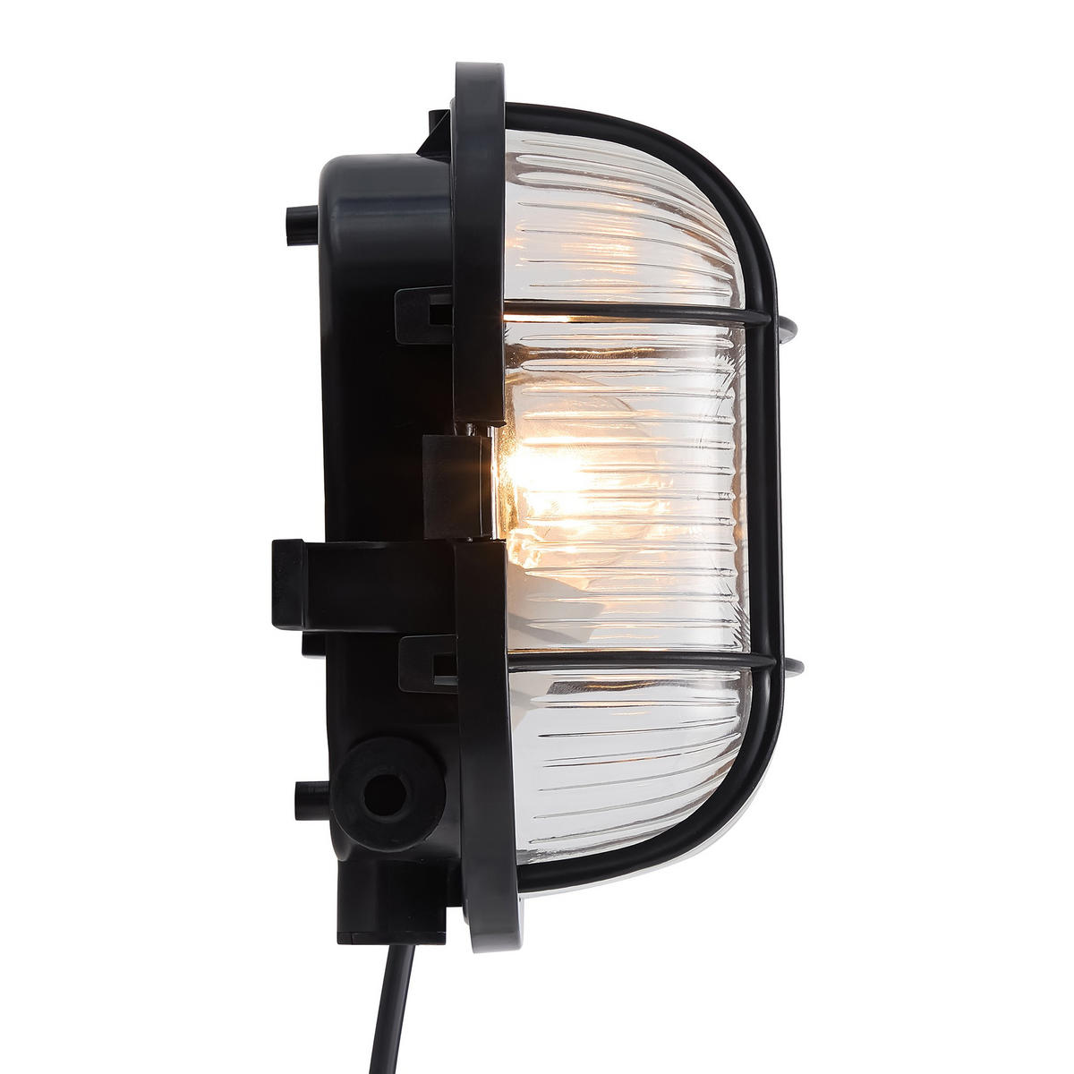 WANDLEUCHTE Skotlampe - Schwarz - 10/18 cm - Schwarz, Kunststoff (10/18/18cm) - Nordlux