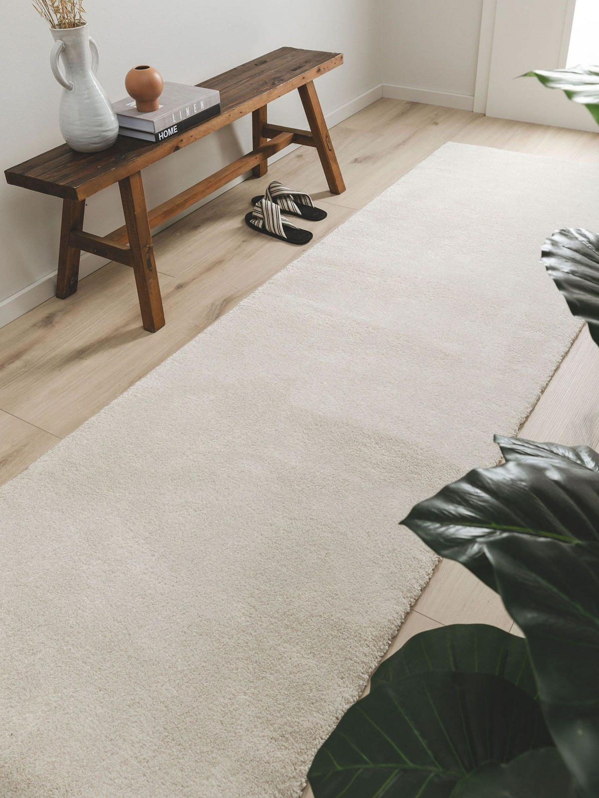BĚHOUN Tacoma Krémová 80x200 cm - krémová, textil/umělá hmota (80/1cm) - KUNSTLOFT