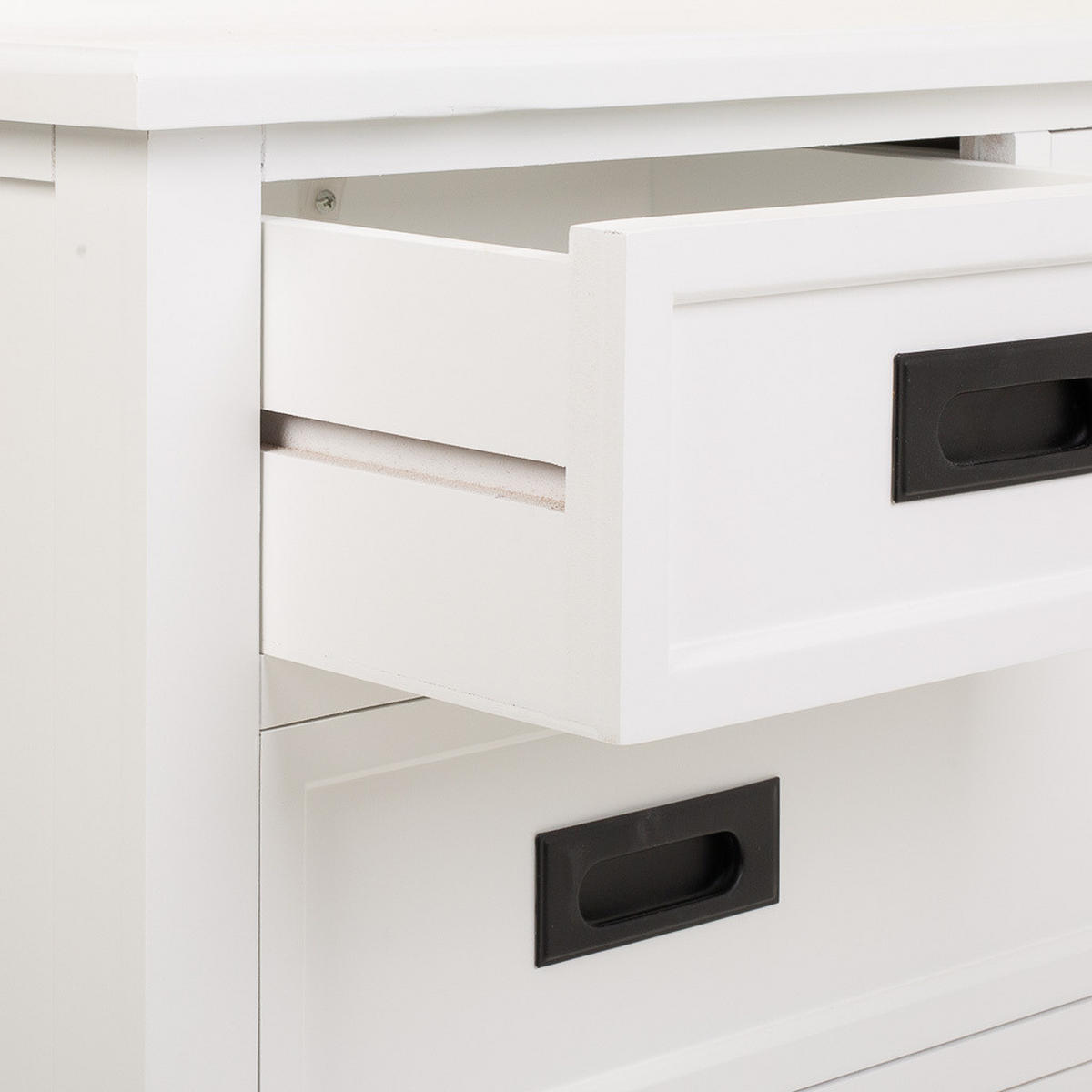 KOMMODE aus Holz, weiß, 80x40x81cm - Weiß, Holzwerkstoff (80/80.5/40cm) - Wanderlust