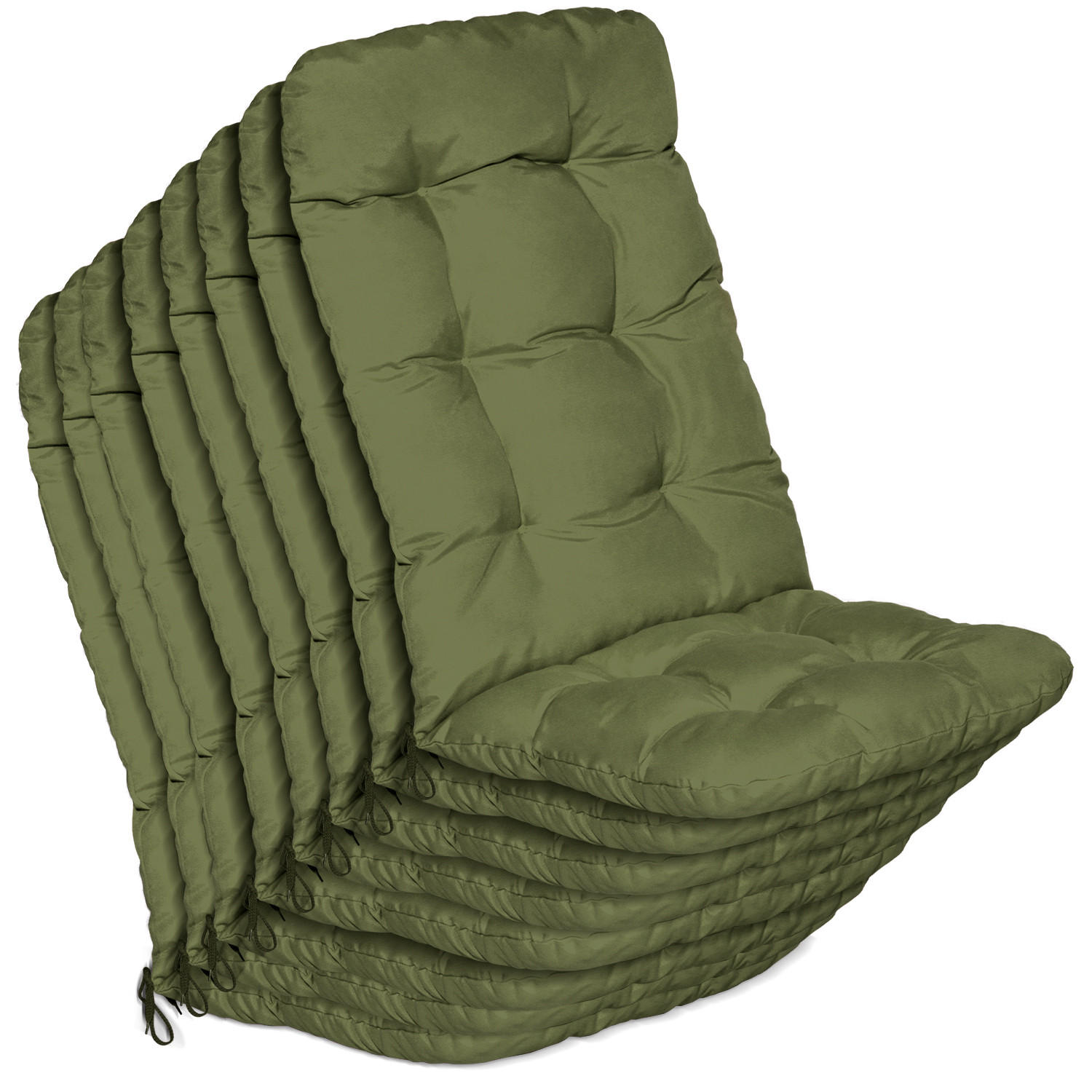 HOCHLEHNER Flair HL 120x50x8cm Olivgrün (8tlg) - Olivgrün, Textil (50/120cm) - Beautissu 