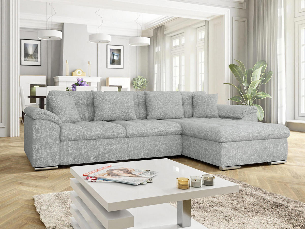 ECKSOFA Diana Premium, Seite: Rechts - Greige, Holz/Textil (280/160cm) - MIRJAN24