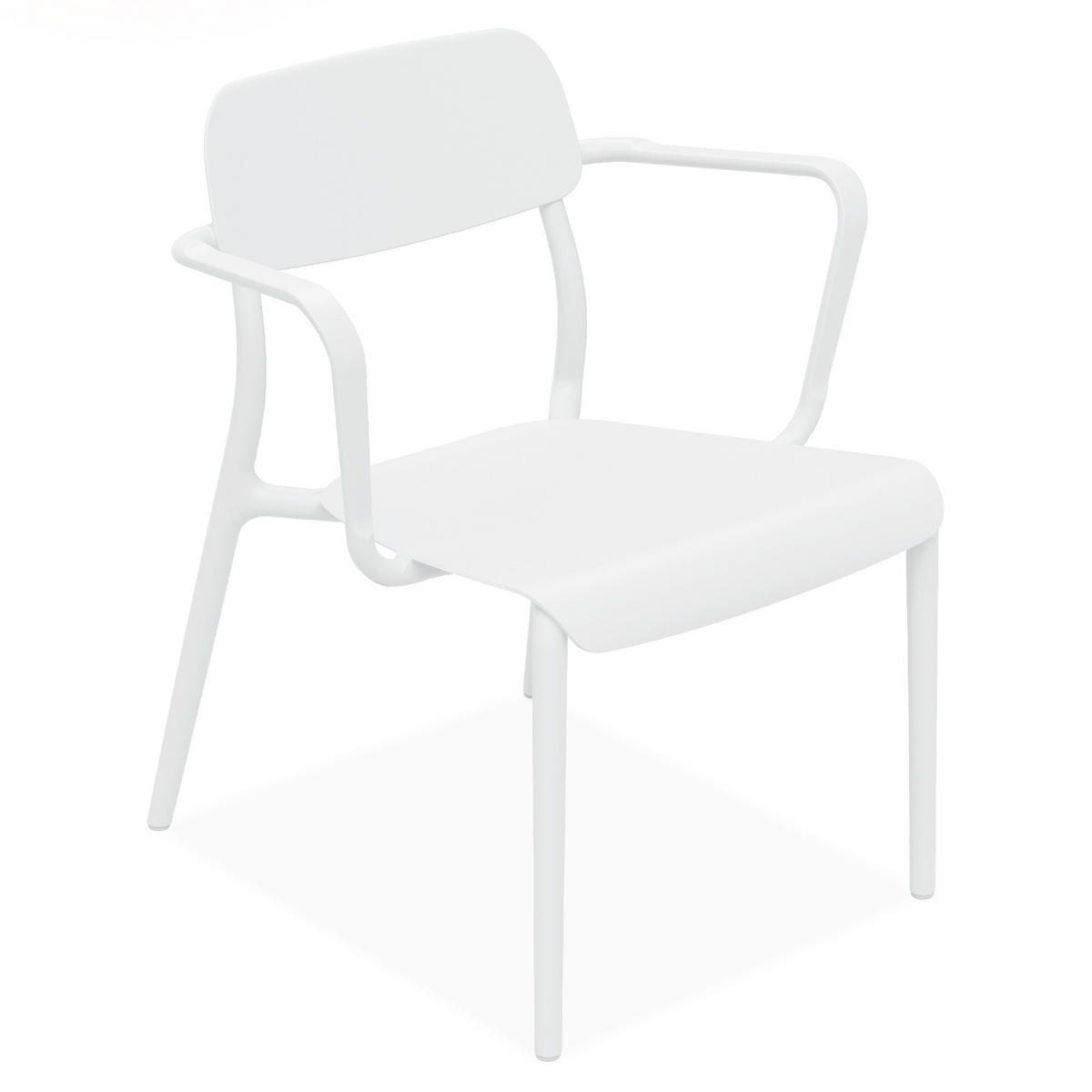 GARTENMÖBEL-SET GALIO, 4-tlg - Weiß, Kunststoff - KONSIMO®