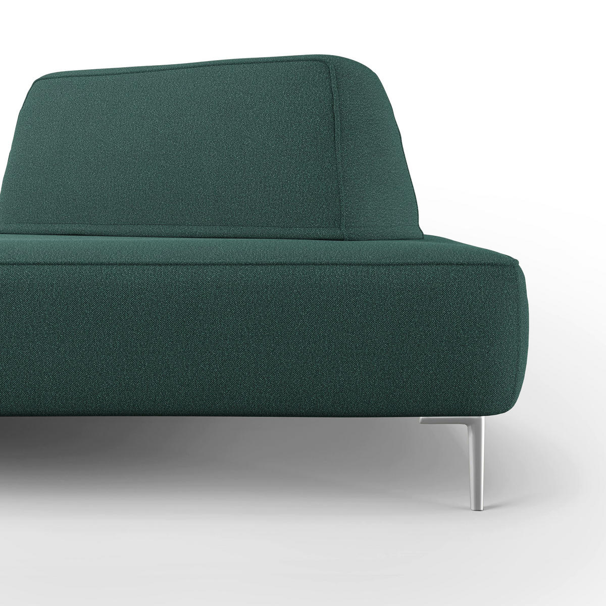 LINEARSOFA Newton - Grün, Textil (212/42/115cm) - Divani.store