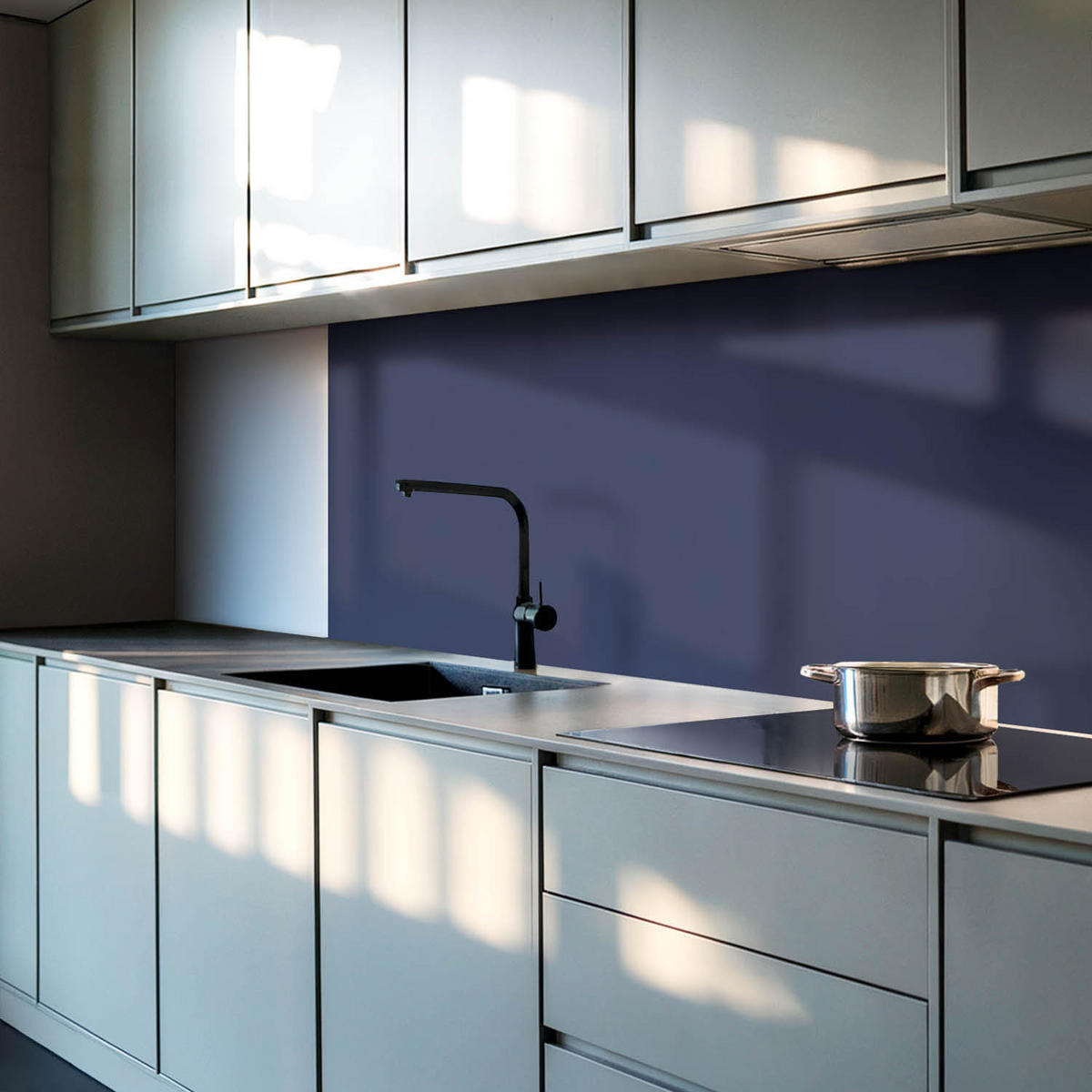 WANDPANEEL 6x 60x30 cm selbstklebend Thalisse - Blaugrau, Kunststoff (30/1.6/60cm) - Wallfluent