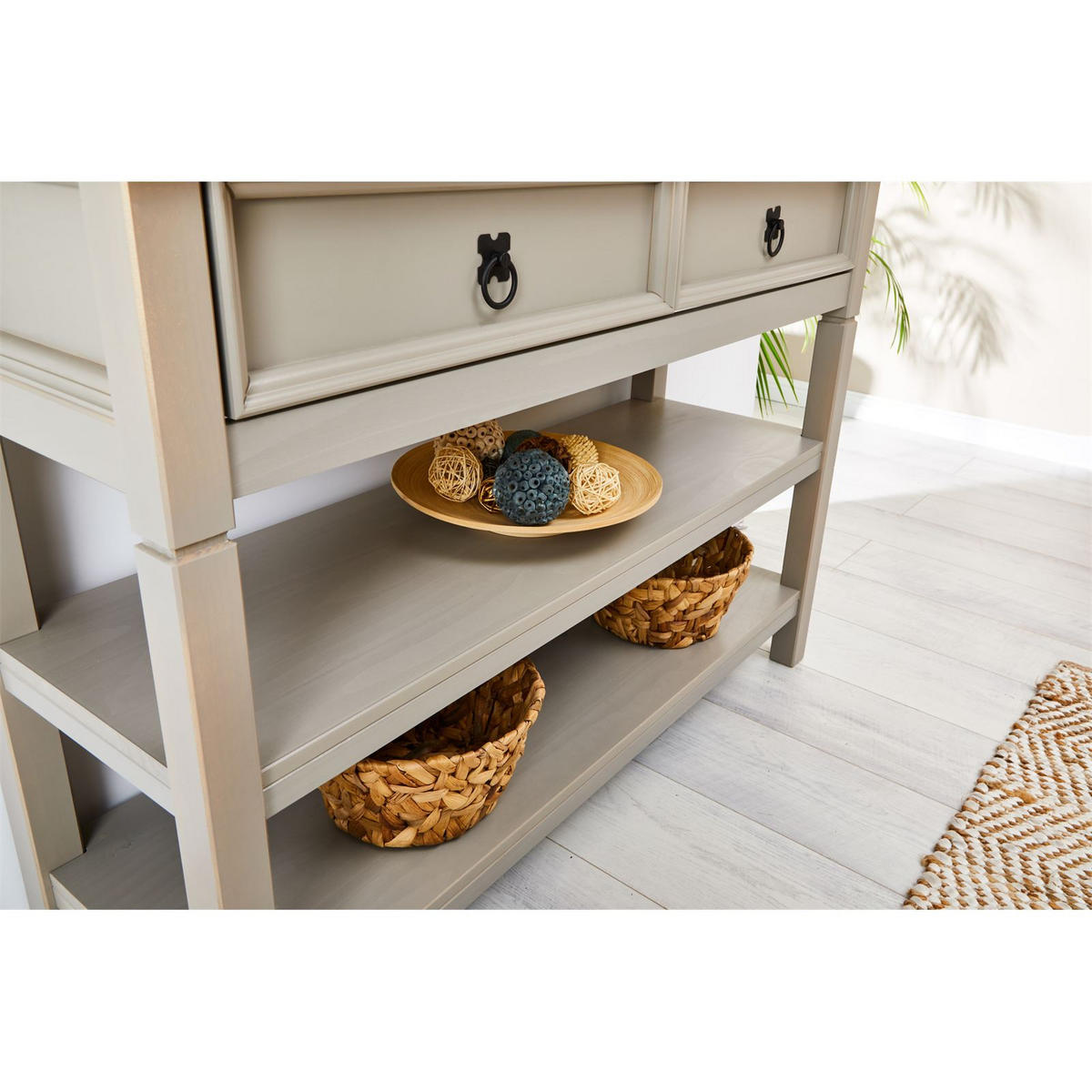 KONSOLENTISCH TEQUILA - Braun/Grau, Holz (37/110/78cm) - IDIMEX
