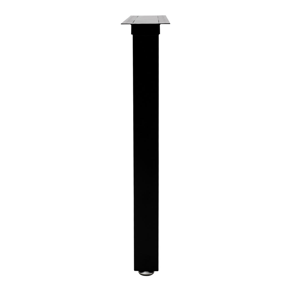 TISCHGESTELL-SET 2-TLG. Rechteckig Metall - Schwarz, Metall (35/40/7cm) - Livingandhome