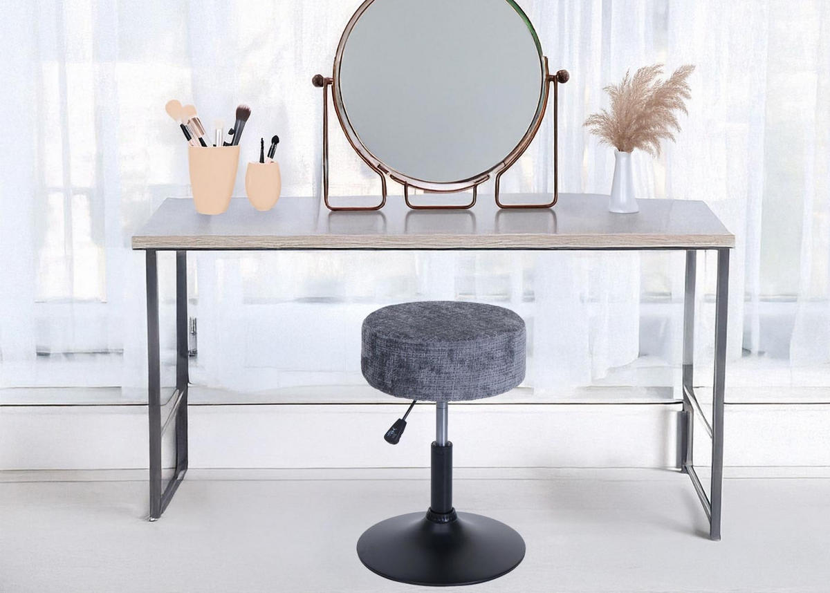 HOCKER Grau 2er-Set - Grau, Textil (37/57/37cm) - MCW