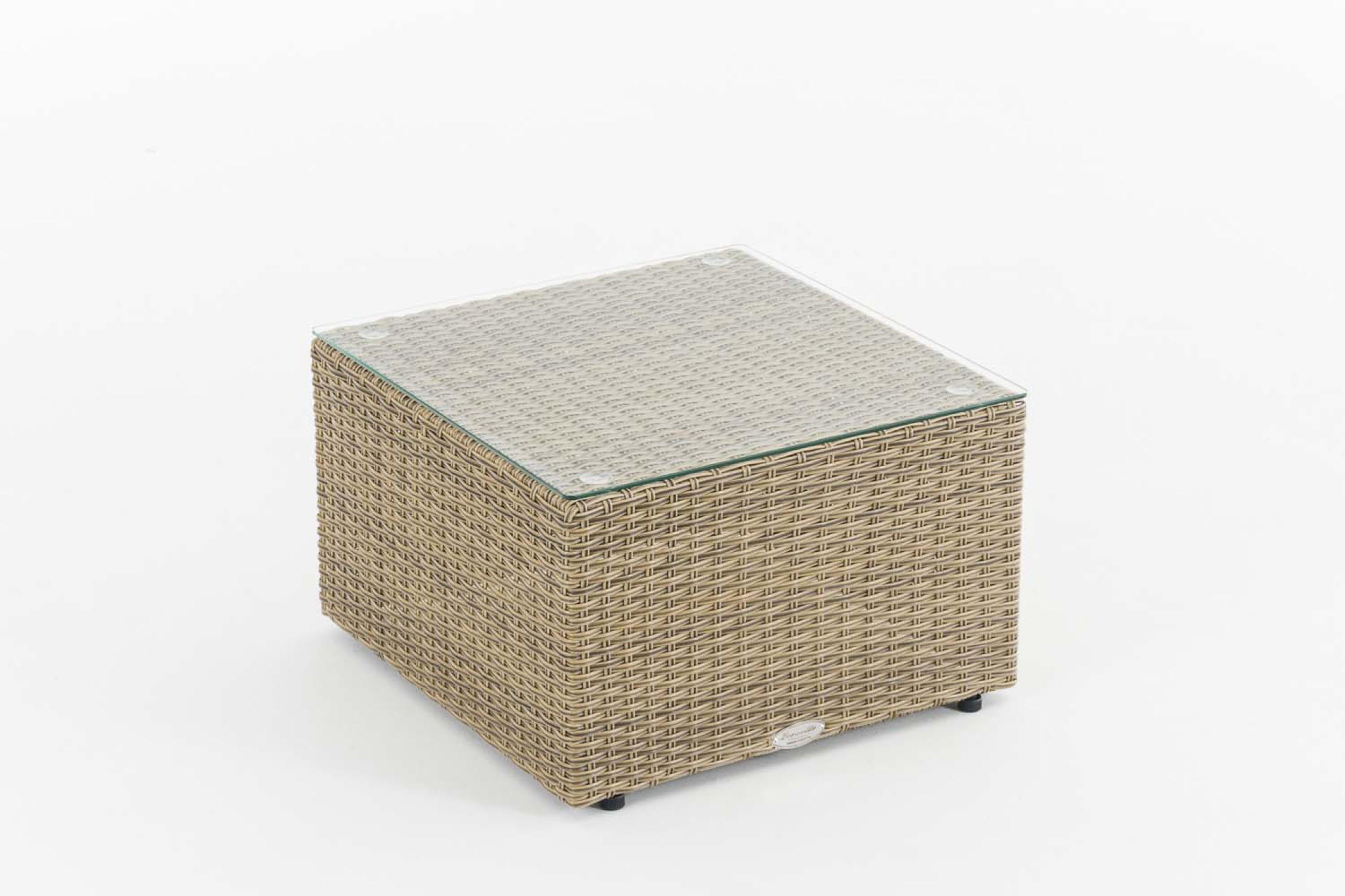 TPFGarden Gartentisch Natur 55x55x34 cm