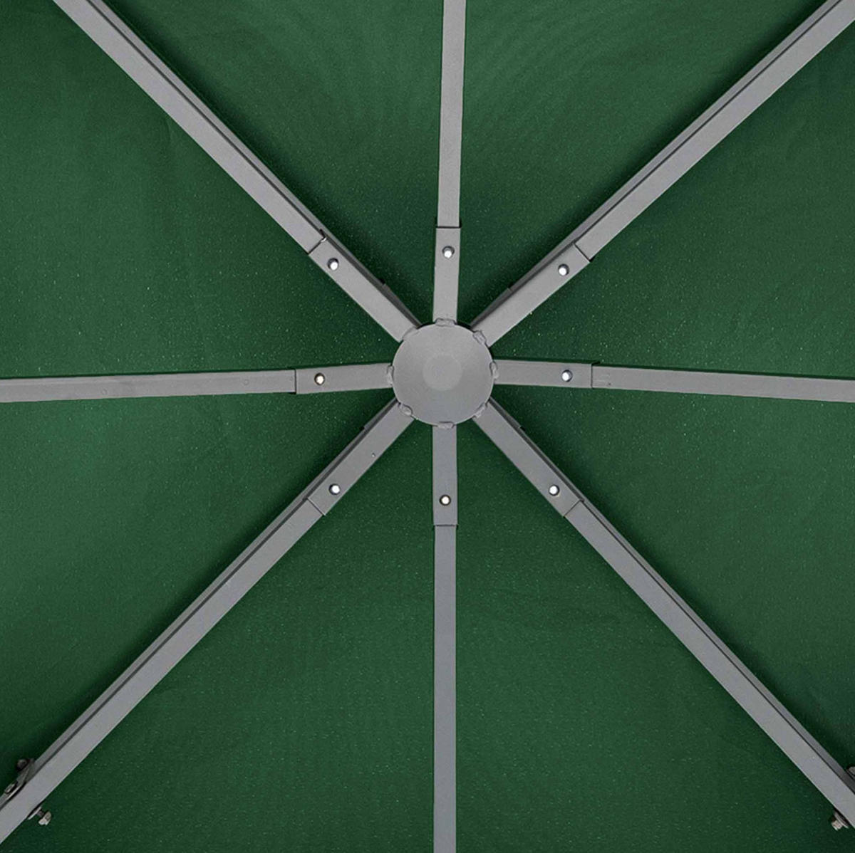 PAVILLONDACH 300/300/20 cm grün aus Polyester wasserabweisend - Grün, Textil (300/20/300cm) - OKWISH