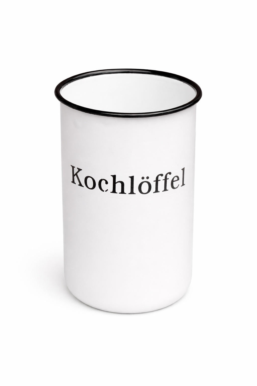 KOCHLÖFFELHALTER Metall emailliert Weiß 11,5 cm - Weiß, Metall (8/11.5/8cm) - DanDiBo