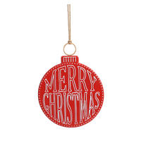 WEIHNACHTSDEKORATION SANTA LILA - Rot, Metall (2/37/30cm) - Mondex