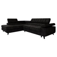 ECKSOFA Nord Premium, Seite: Links - Anthrazit/Schwarz, Holz/Textil (264/203cm) - MIRJAN24