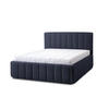 POLSTERBETT Calma Grande 180x200 in Siena Dark Blue - Dunkelblau, Holz (180/200cm) - Letti Moderni